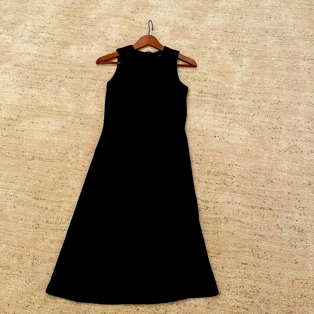 Classic black knit dress